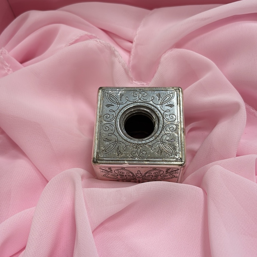 Brighton Silver Candle Holders with Intricate Designs.sold individually.